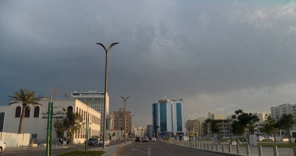 The cloudy Doha sky Friday evening. PICTURE: Shaji Kayamkulam 