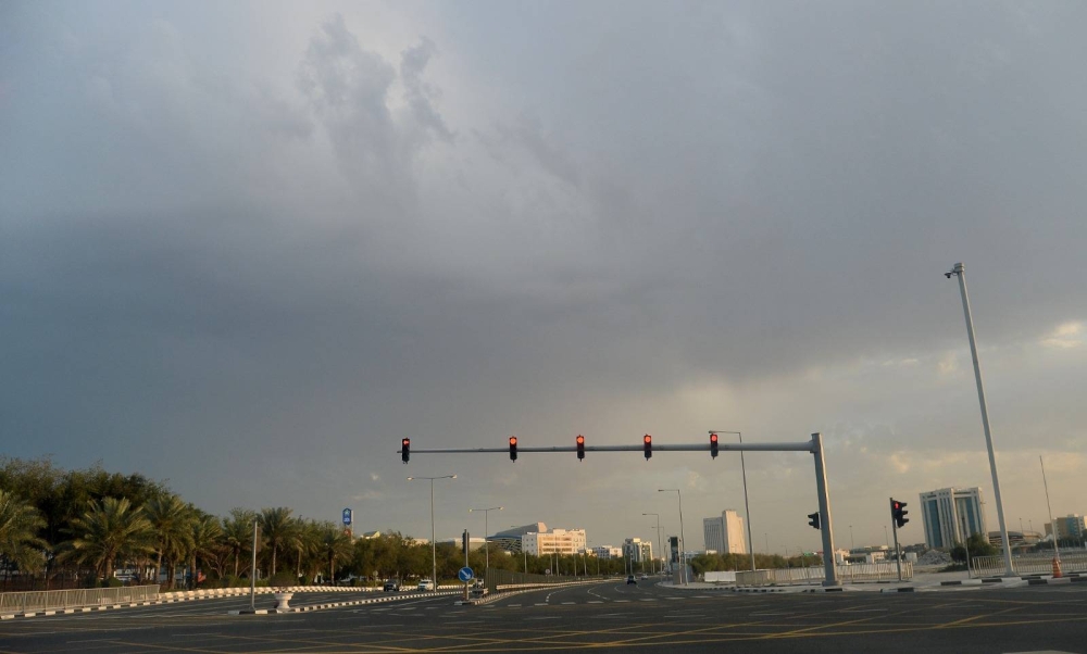 The cloudy Doha sky Friday evening. PICTURE: Shaji Kayamkulam 
