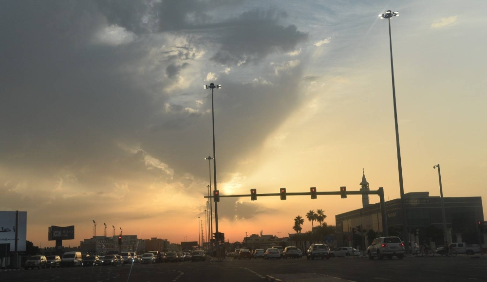 The cloudy Doha sky Friday evening. PICTURE: Shaji Kayamkulam 