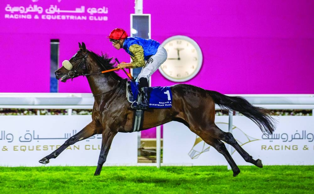 Soufiane Saadi rides Matawar to Al Britha Cup win. PICTURES: Juhaim