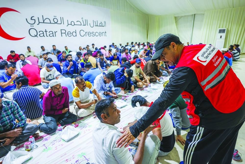 Iftar tent in Al Wakra.
