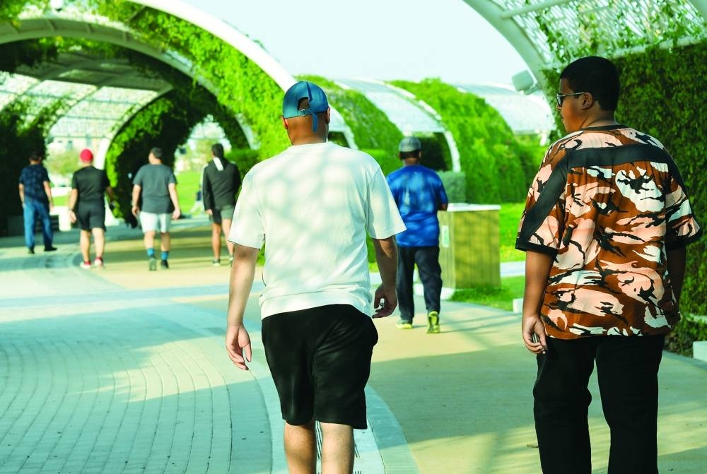Public parks such Umm Al Seneem Park attract a large number of people.