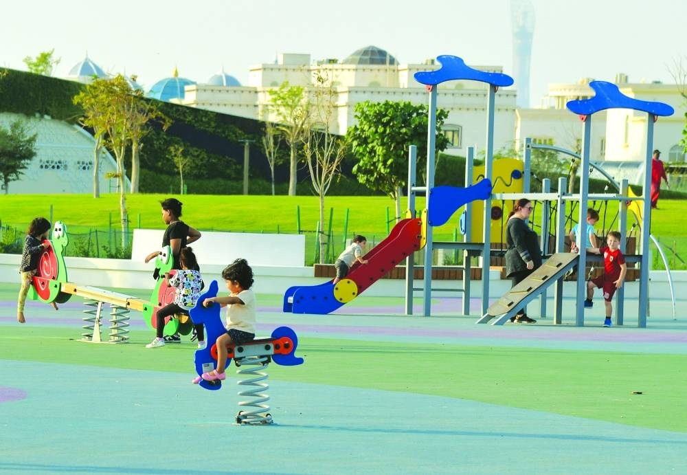 Public parks such Umm Al Seneem Park attract a large number of people.