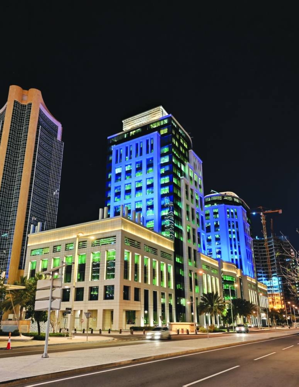 The Ministry of Commerce and Industry (MoCI) marked World Autism Awareness Day, by lighting up its headquarters in Lusail in blue.