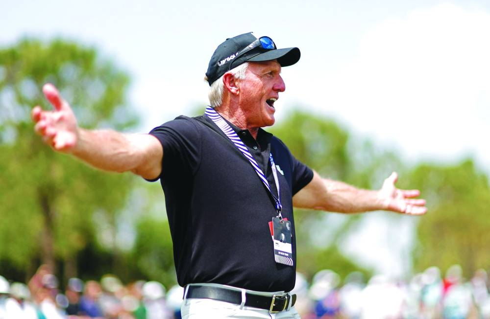 LIV Golf CEO Greg Norman during day three of the LIV Golf Invitational – Orlando. (AFP)
