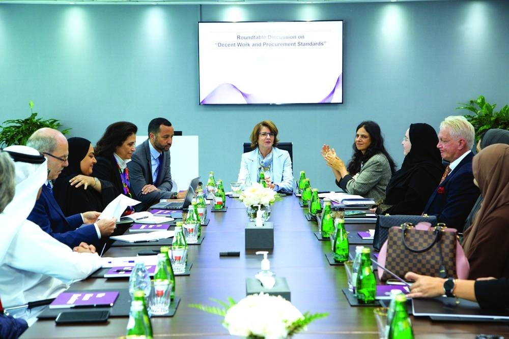 QFC-ILO roundtable to promote decent labour standards in the supply chain.