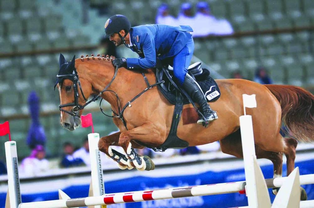 Small Tour winner Mohamed Saeed Haidan in action with Miss Chili. 