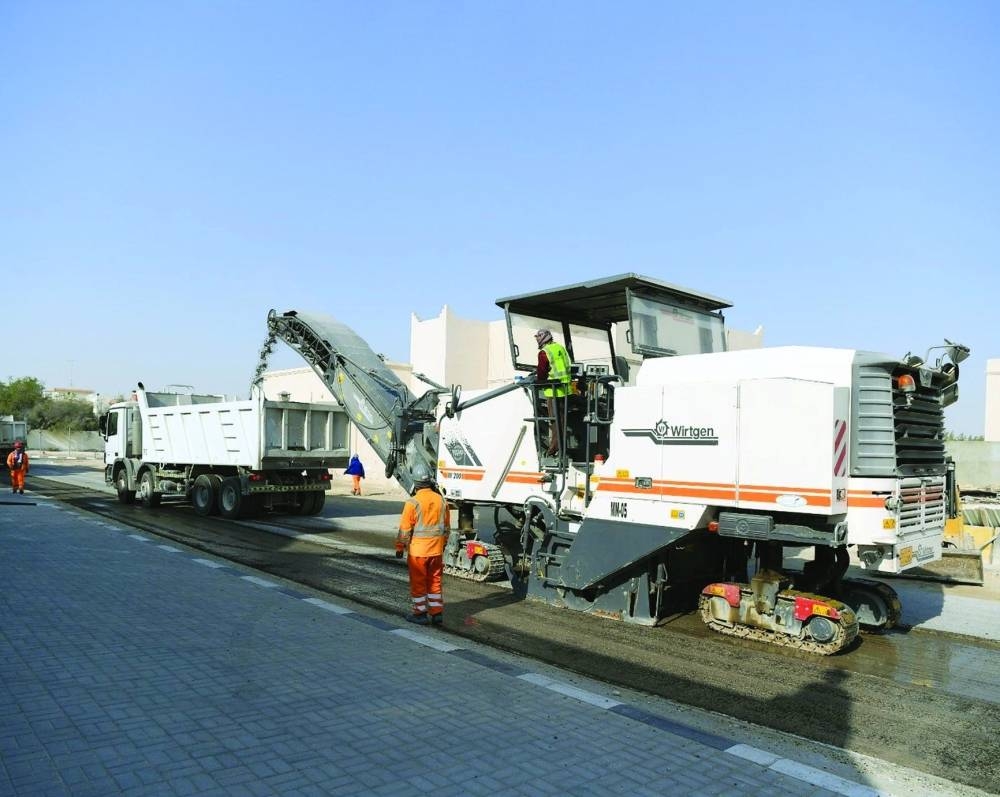 Ashghal utilise 50 % de matériaux recyclés dans les projets routiers