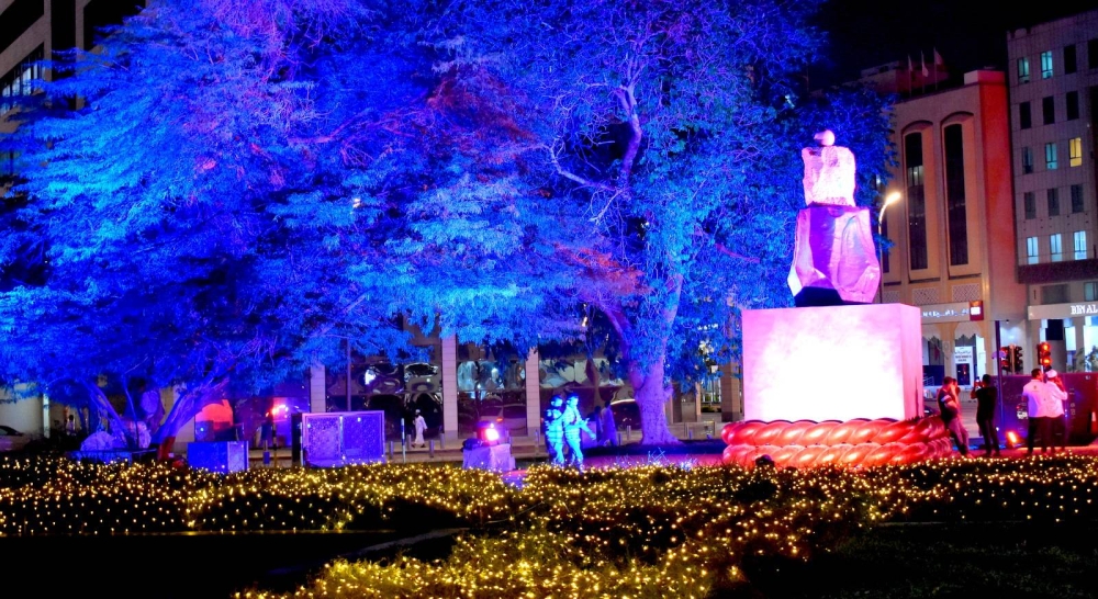 Ramadan lights on Grand Hamad Street. ​​​​​​​PICTURE: Thajudheen. 
