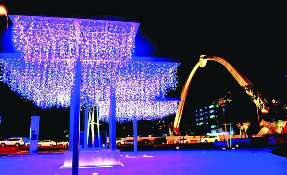 Ramadan lights on Grand Hamad Street. ​​​​​​​PICTURE: Thajudheen. 

