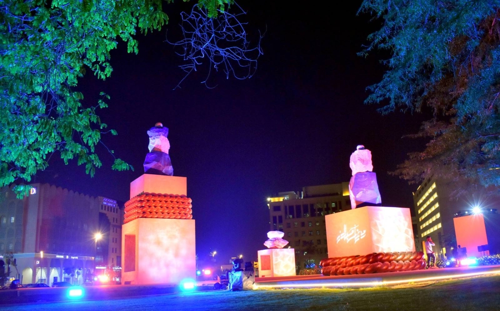 Ramadan lights on Grand Hamad Street. ​​​​​​​PICTURE: Thajudheen. 

