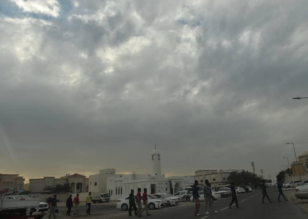 Overcast conditions in Doha Tuesday. PICTURE: Shaji Kayamkulam