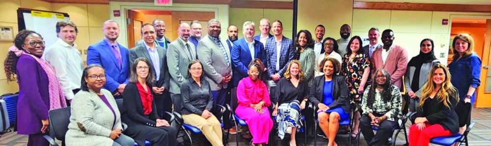 Hend Zainal (standing, second right) with other ACE Fellows.