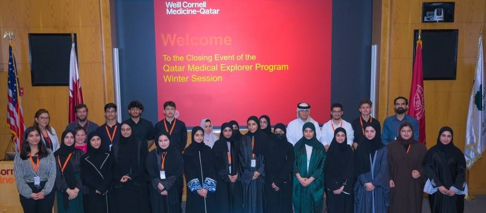 Participating students during the closing ceremony.