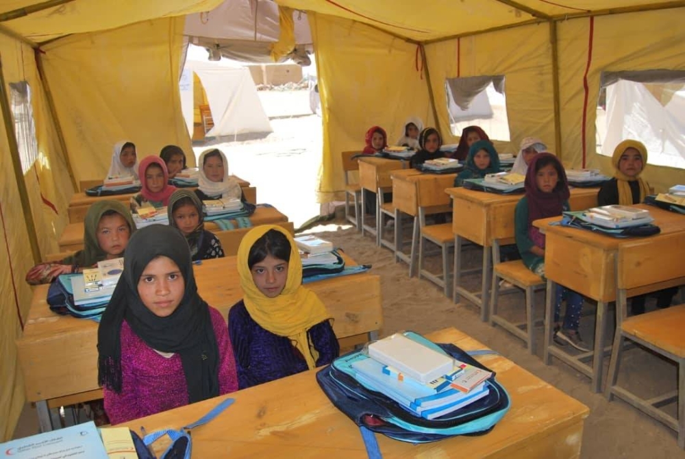Supporting education in Afghanistan.