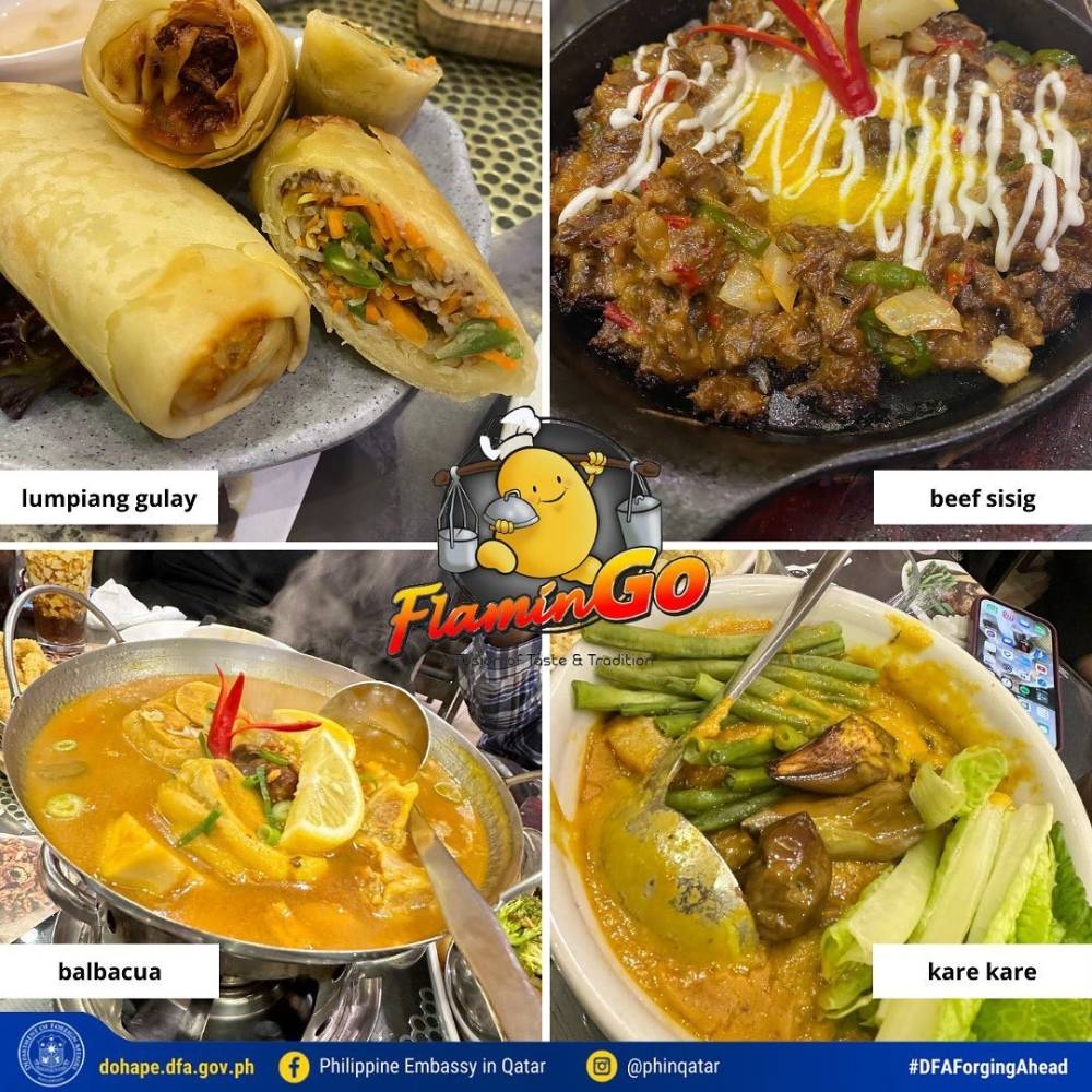 An array of Filipino dishes showcased at the celebration. PICTURE: Philippine embassy