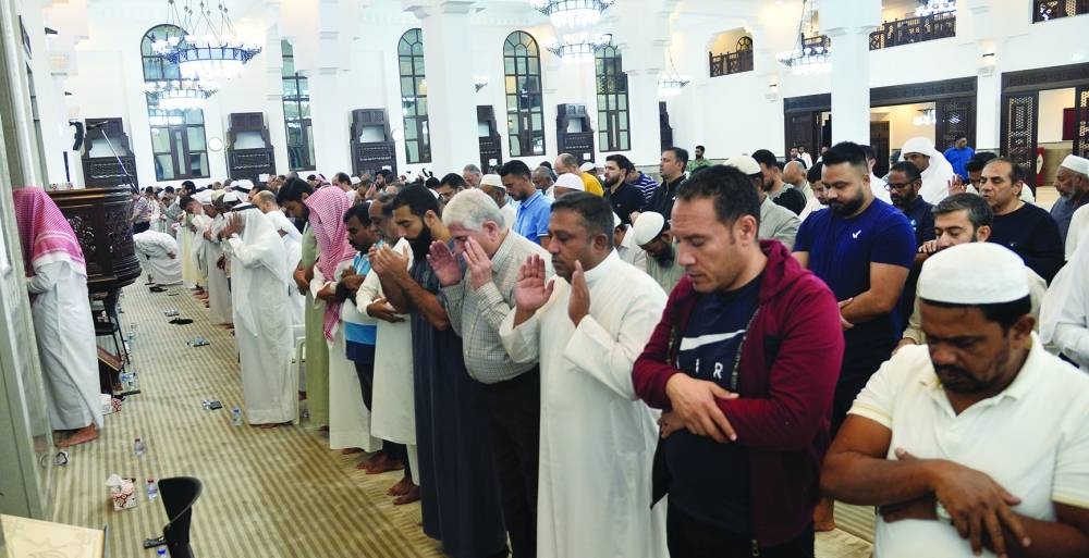 Worshippers attending the Qiyam-ul-layl prayer. PICTURE: Shaji Kayamkulam