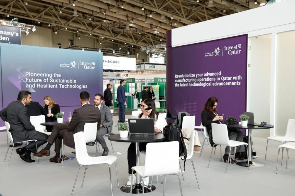 Qatar's pavilion at the Hannover Messe International Industrial Fair.