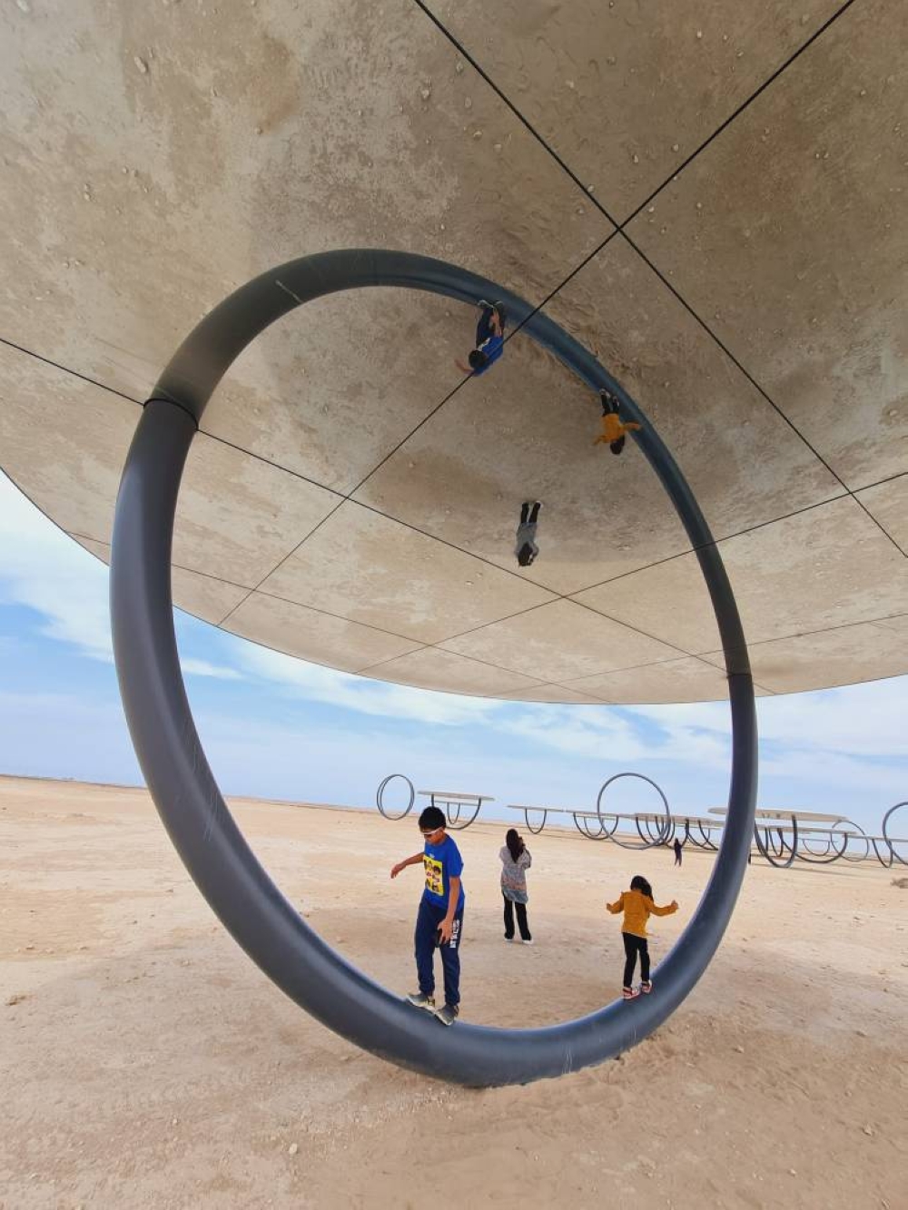 QM's large installations serve as attractions.