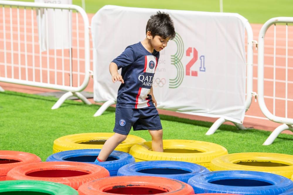 The obstacle course aims to promote physical activity and a healthy lifestyle.