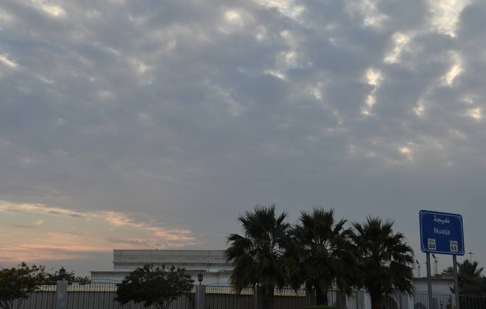 The overcast skies Wednesday. PICTURE: Shaji Kaymkulam