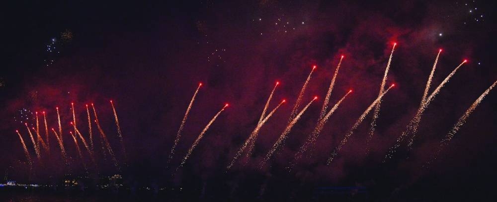 Fireworks at Katara. PICTURE: Shaji Kayamkulam