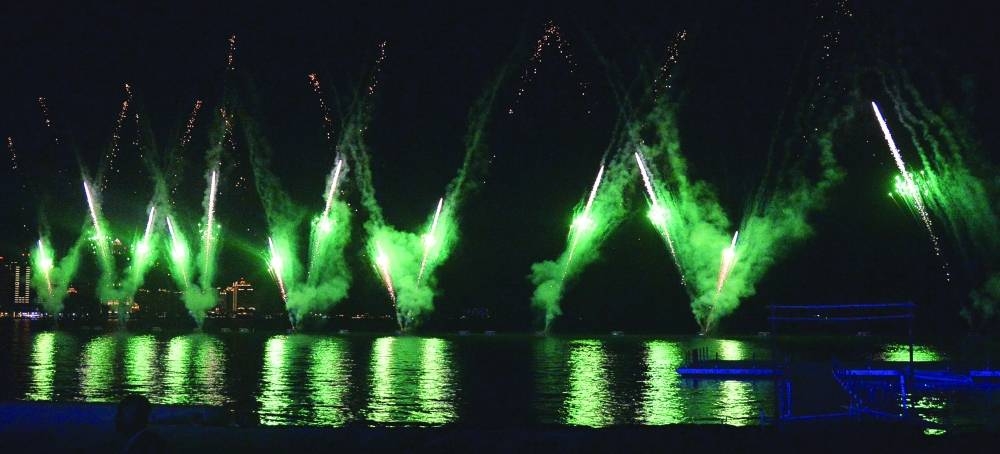 Fireworks at Katara. PICTURE: Shaji Kayamkulam
