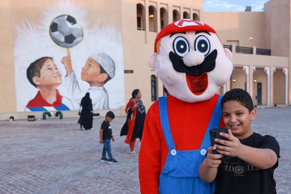 Snapshots of people enjoying various activities at Katara.