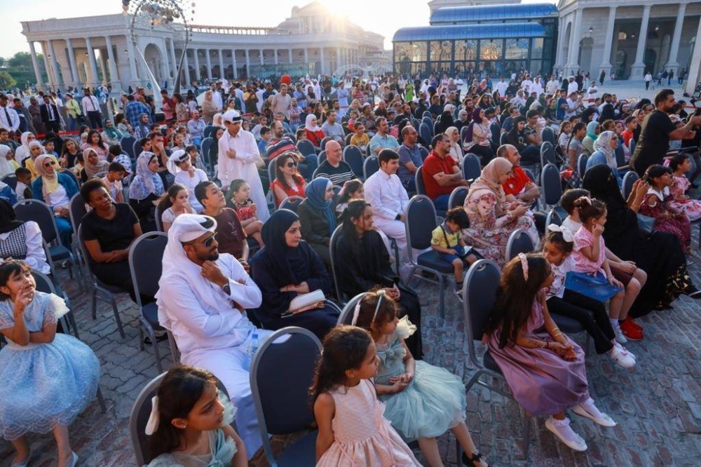 Snapshots of people enjoying various activities at Katara.