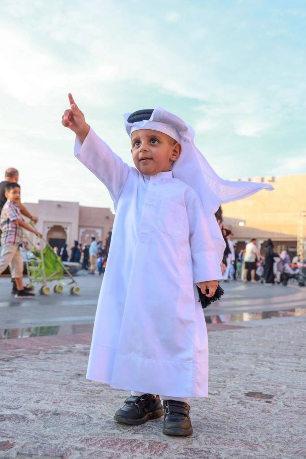 Snapshots of people enjoying various activities at Katara.