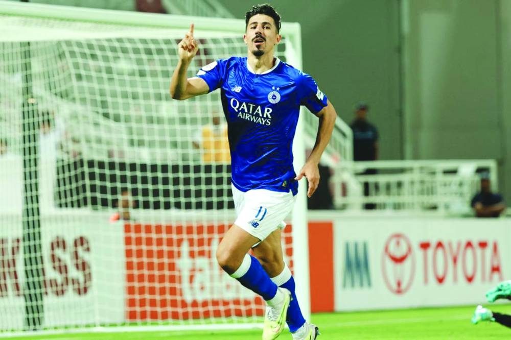 Algerian striker Baghdad Bounedjah scored his 200th goal for Al Sadd yesterday.