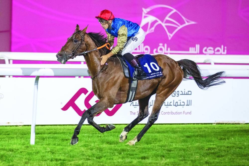Wathnan Racing’s Jabalah won the Al Utouriya Cup.  