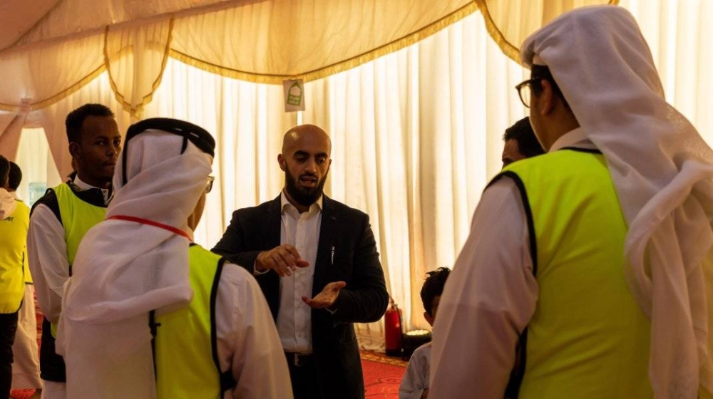 An official giving directions to others.