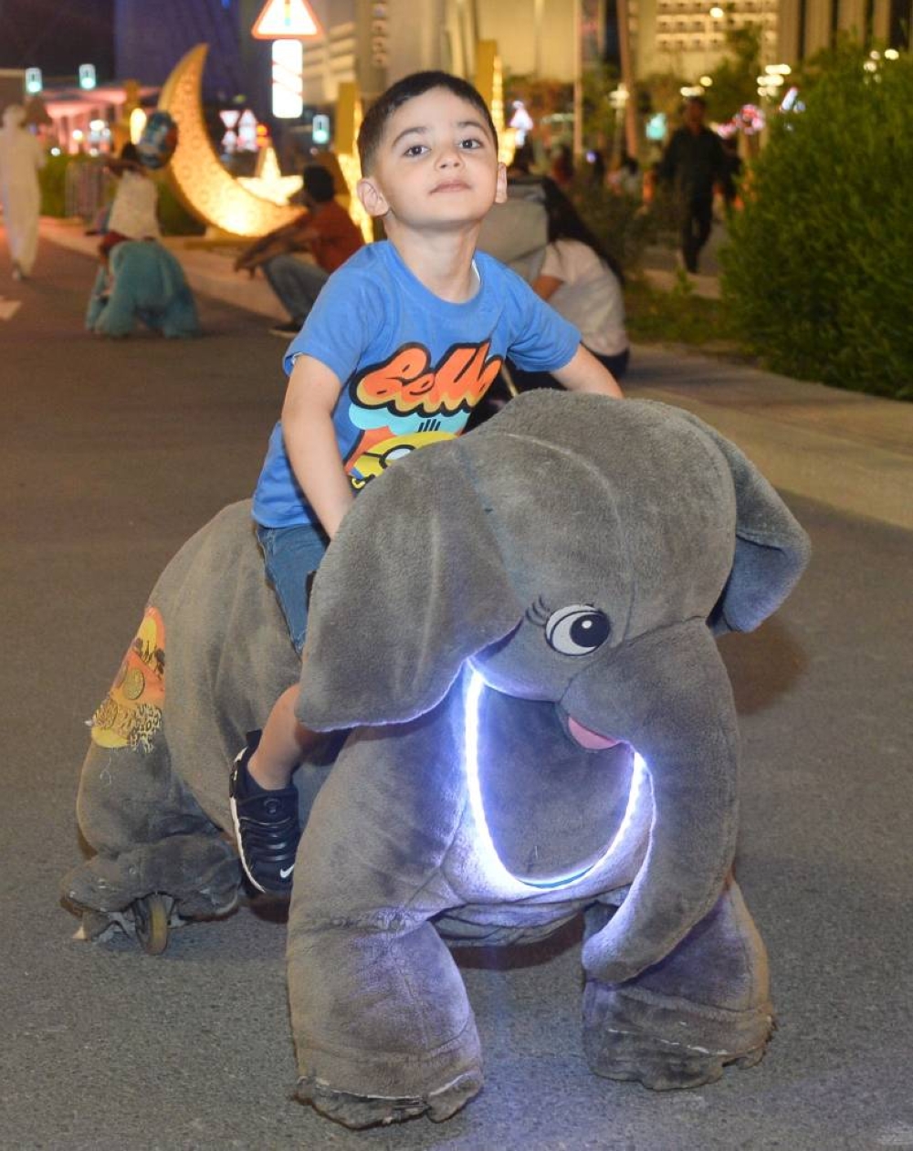 Some of the activities at Lusail Boulevard Friday as most of the Eid al Fitre festivities across the country were concluded Friday.  PICTURES: Shaji Kayamkulam