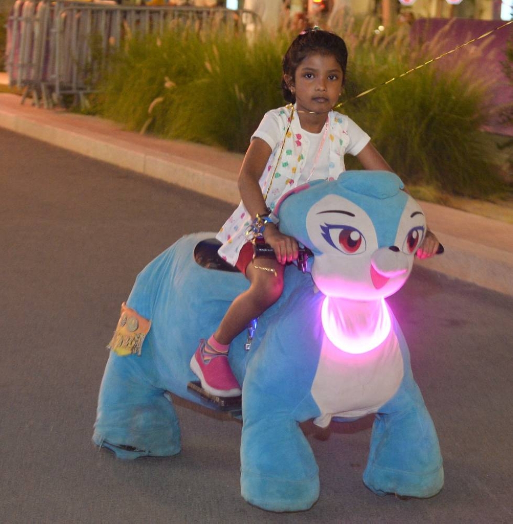 Some of the activities at Lusail Boulevard Friday as most of the Eid al Fitre festivities across the country were concluded Friday.  PICTURES: Shaji Kayamkulam