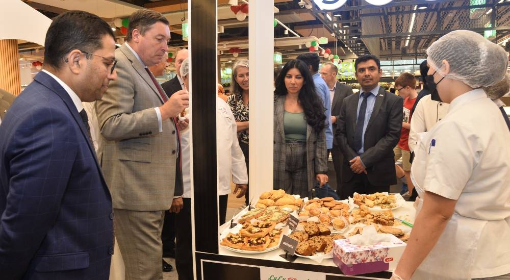 Sampling some of the Welsh food products on offer. PICTURE: Shaji Kayamkulam