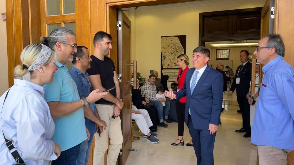 Turkish voters living in Qatar headed to the polls Monday to cast their votes