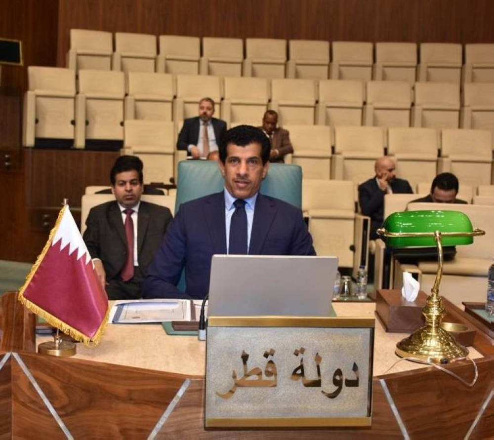 HE Qatar's Permanent Representative of the State of Qatar to the Arab League Salem bin Mubarak Al Shafi headed the State of Qatar's delegation.