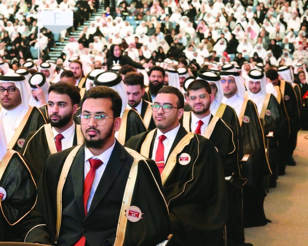 Some of the graduates at the ceremony.