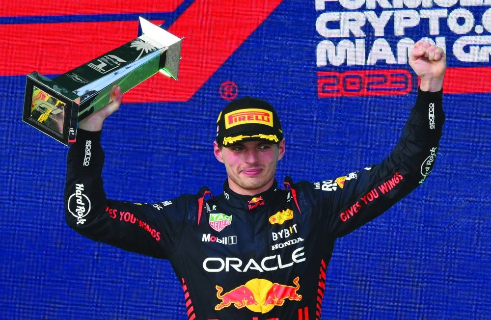 Verstappen sale noveno de la parrilla para ganar el GP de Miami