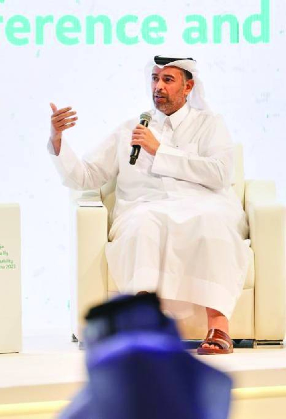 HE the Minister of Environment and Climate Change Sheikh Dr Faleh bin Nasser al-Thani