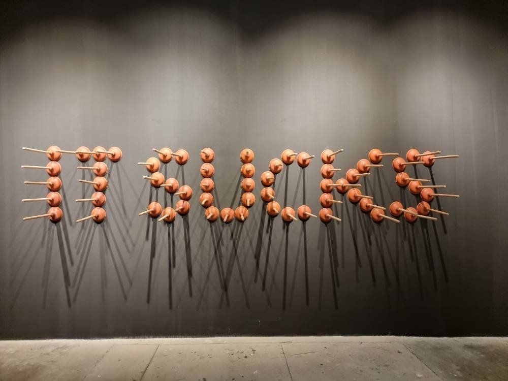 Mahmoud Obaidi's work, titled 'It Sucks'. PICTURE: Joey Aguilar