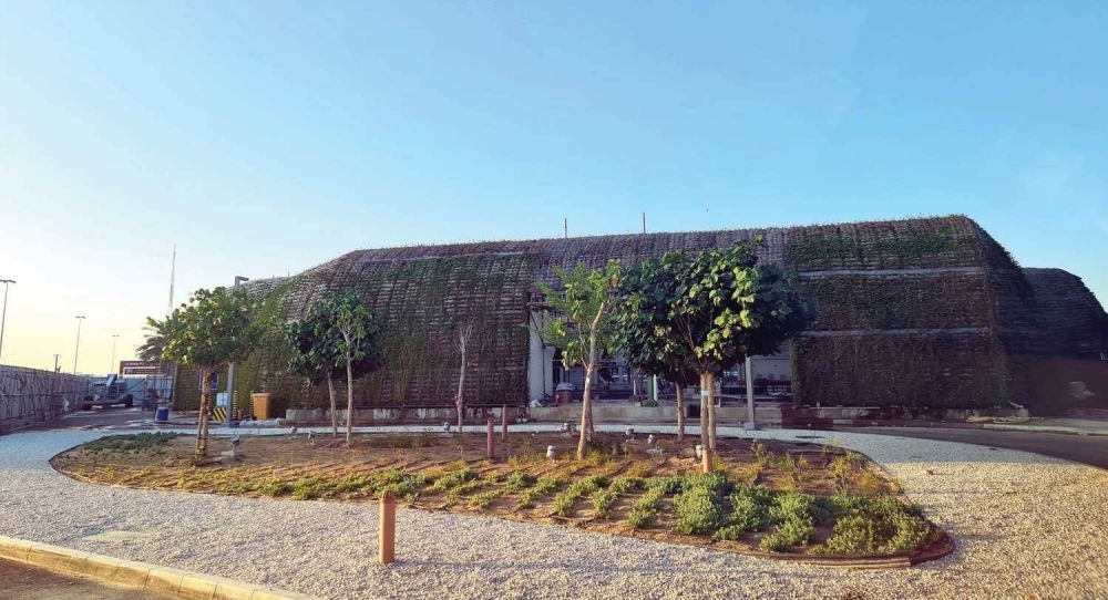 Different sections of the Expo Doha 2023 site.