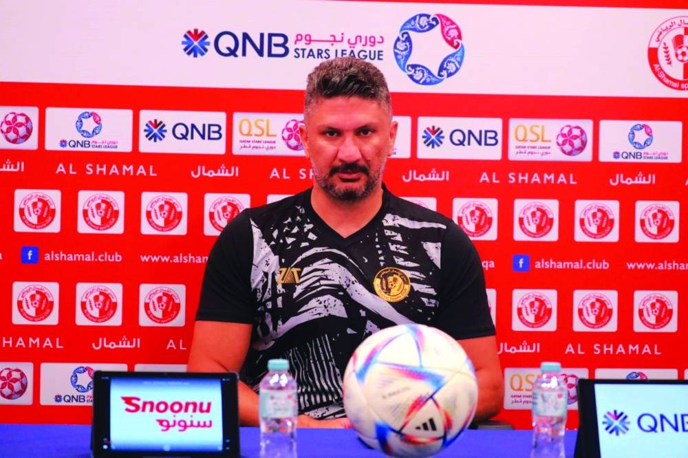 Al Shamal coach Wesam Rizik. 