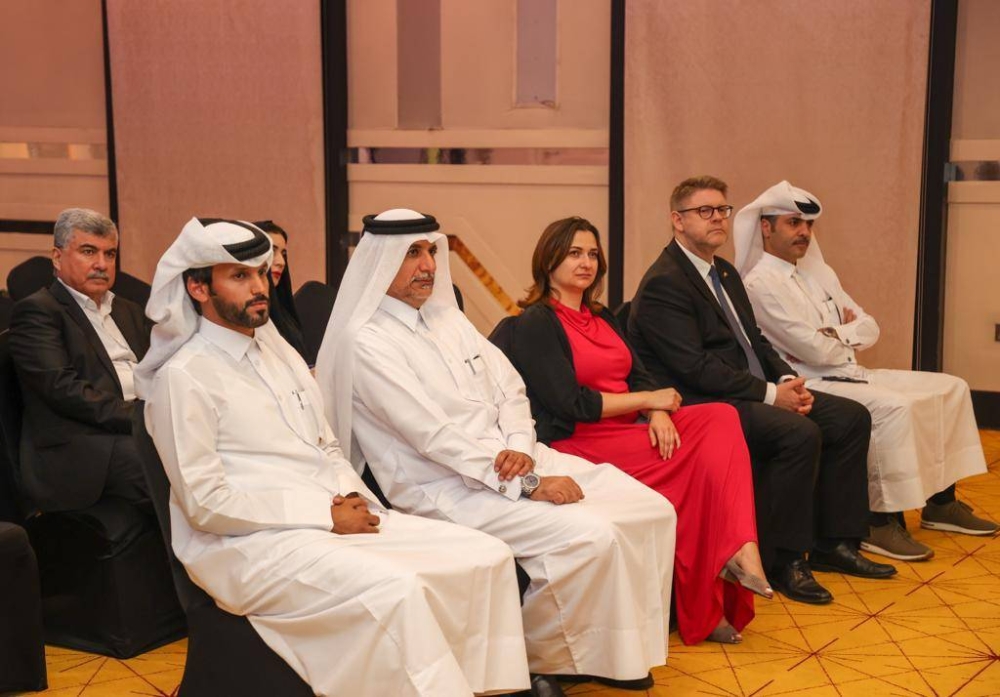 Snapshot from the news conference.