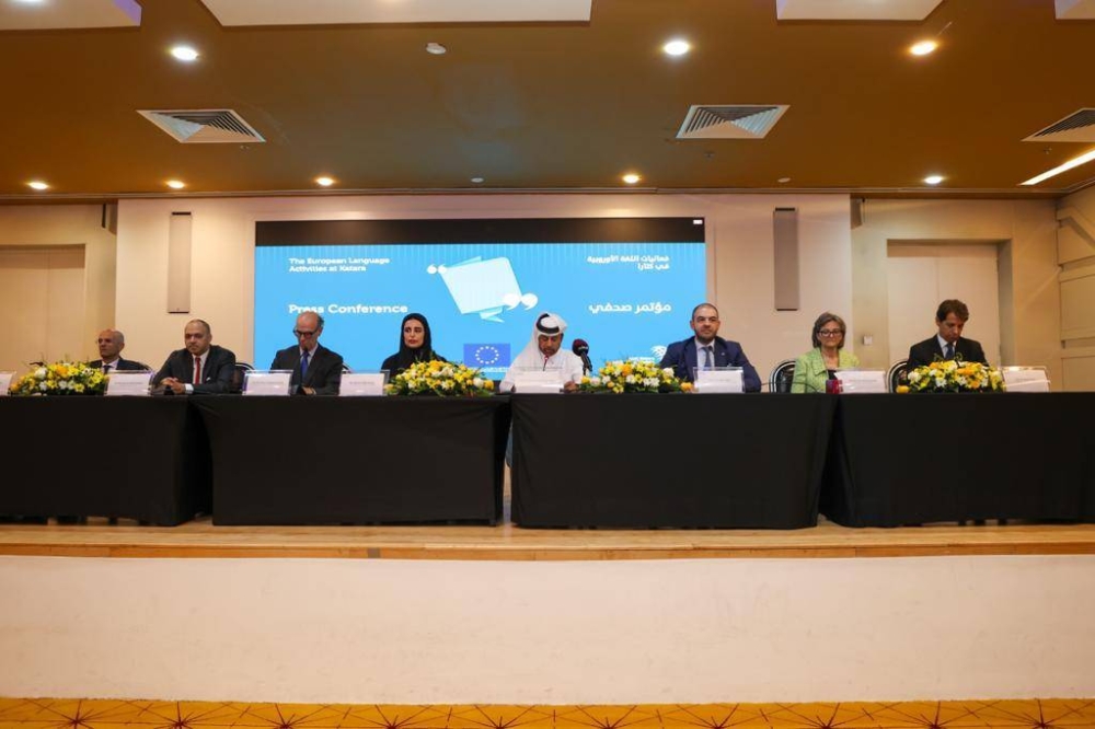 Snapshot from the news conference.