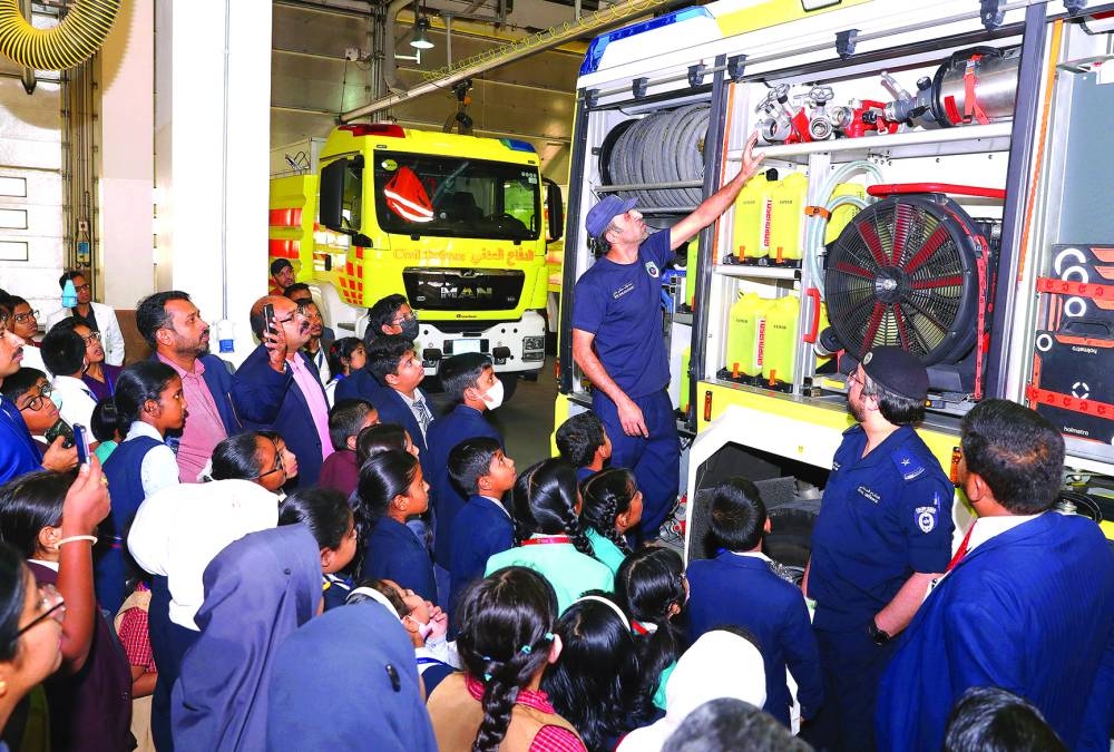 The students toured the Operations Department.
