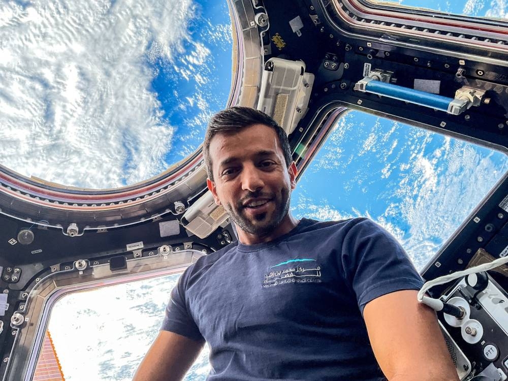 Astronaut Sultan Al Neyadi in the International Space Station on March 8.