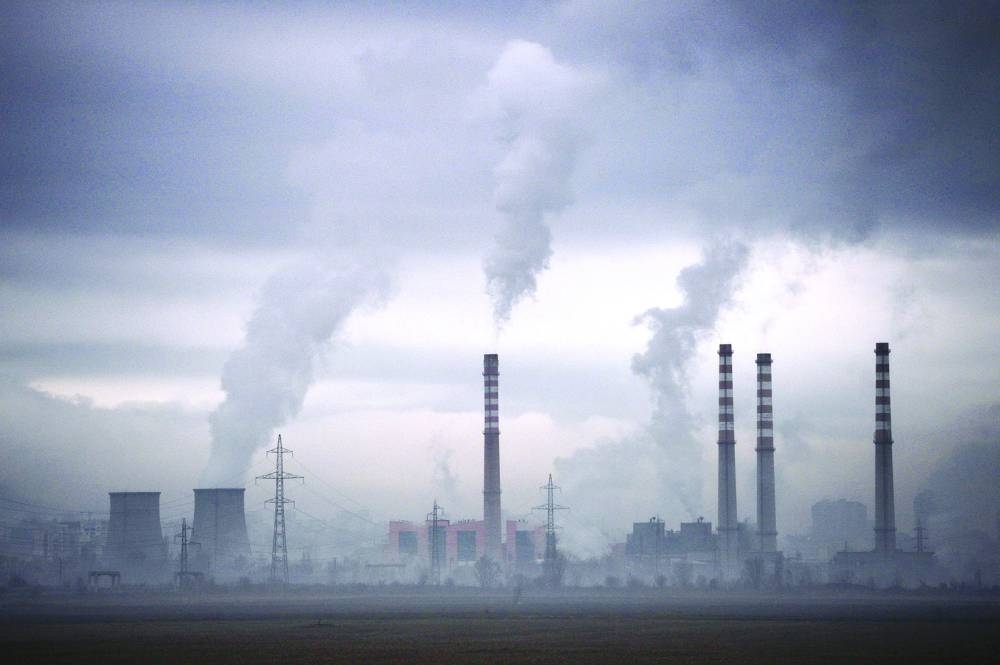 
Smoke rises from stacks of a thermal power station in Sofia. (AFP) 