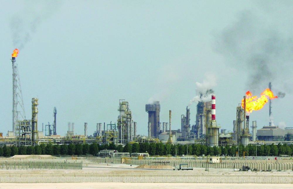 An oil refinery on the outskirts of Doha (file). Qatar's budget based on an oil price $65, projects a surplus equivalent to 3.4% of GDP, Oxford Economics noted in its latest country report.